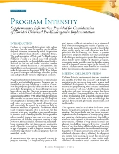 Program-Intensity