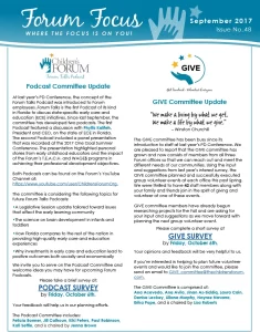 Forum Focus September 2017 – Issue No. 48-1